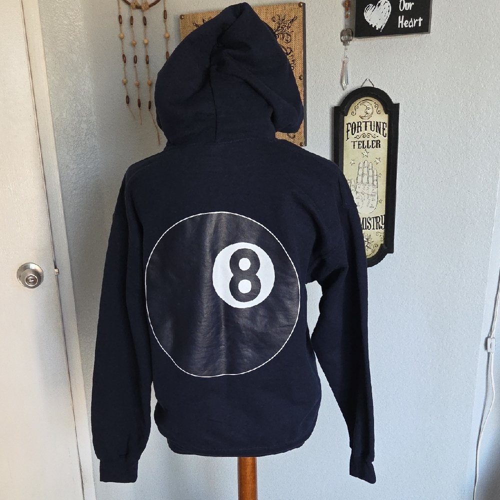 Gildan Billards 8 Ball Pool Heavy Blend Navy Hoodie